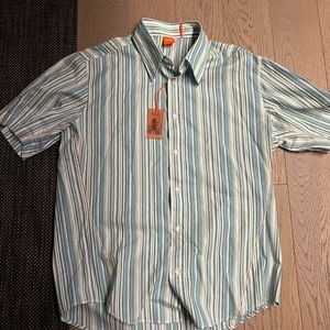 Boss Striped Short Sleeve Shirt